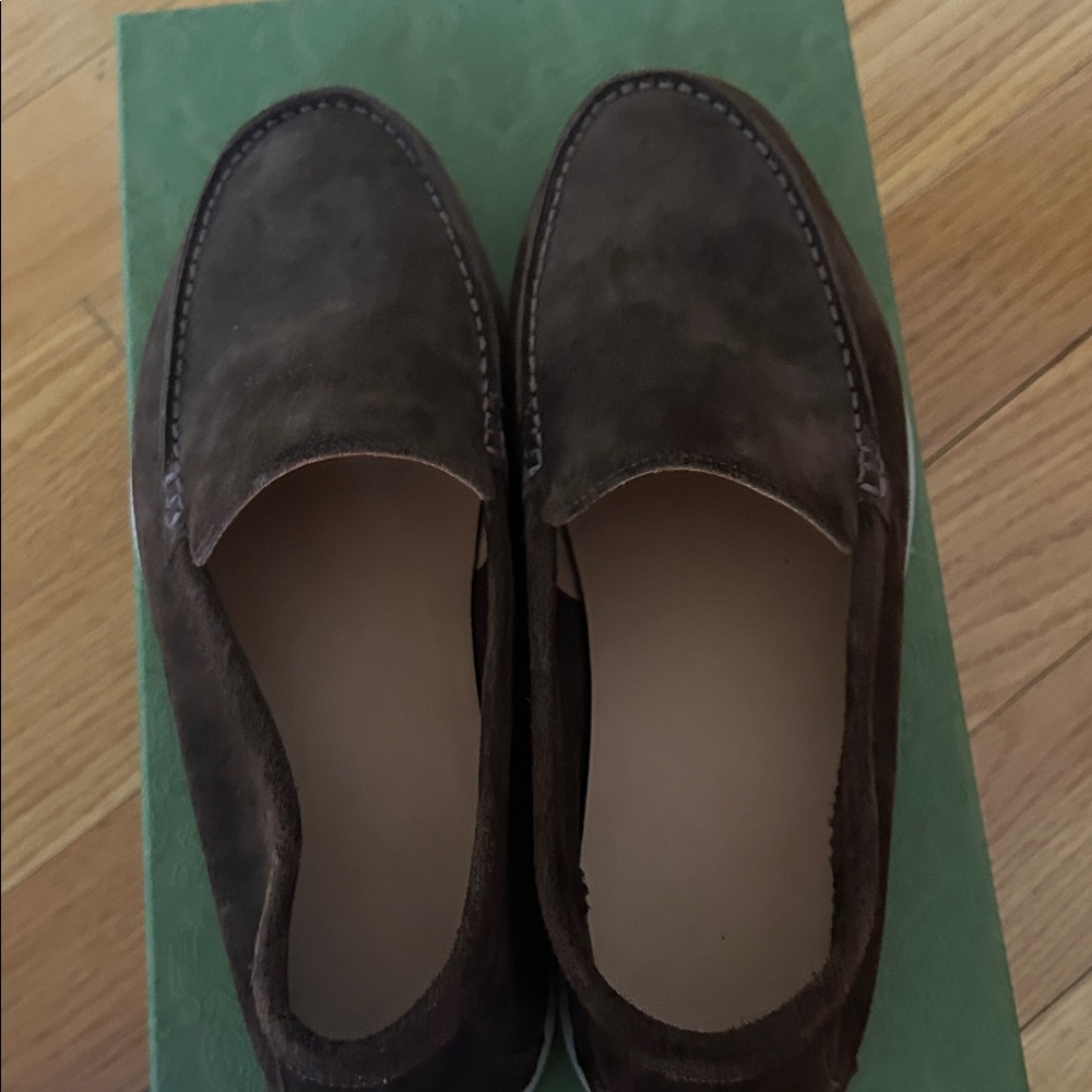 Men's Brown Suede Loafers - Picture 5 of 5